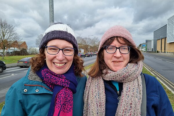 Jennie and Nora in Waterhouse Farm