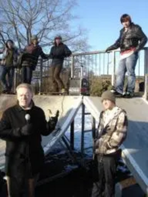 Stephen Robinson standing next to the skateramp in Chelmsford's central park