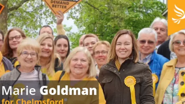 Marie Goldman and election winning team