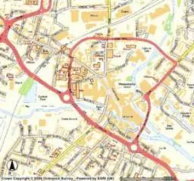 Map of Chelmsford town centre