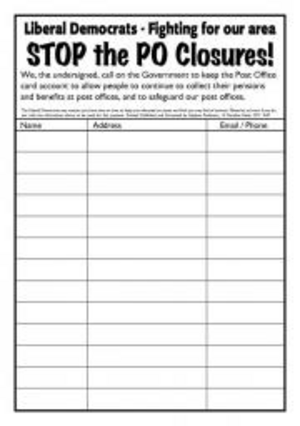 Petition to save Post Office card account