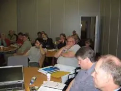 John Masek attends a training session