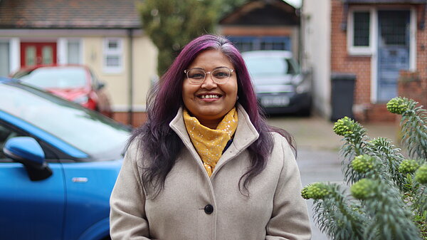 Smita Rajesh smiling